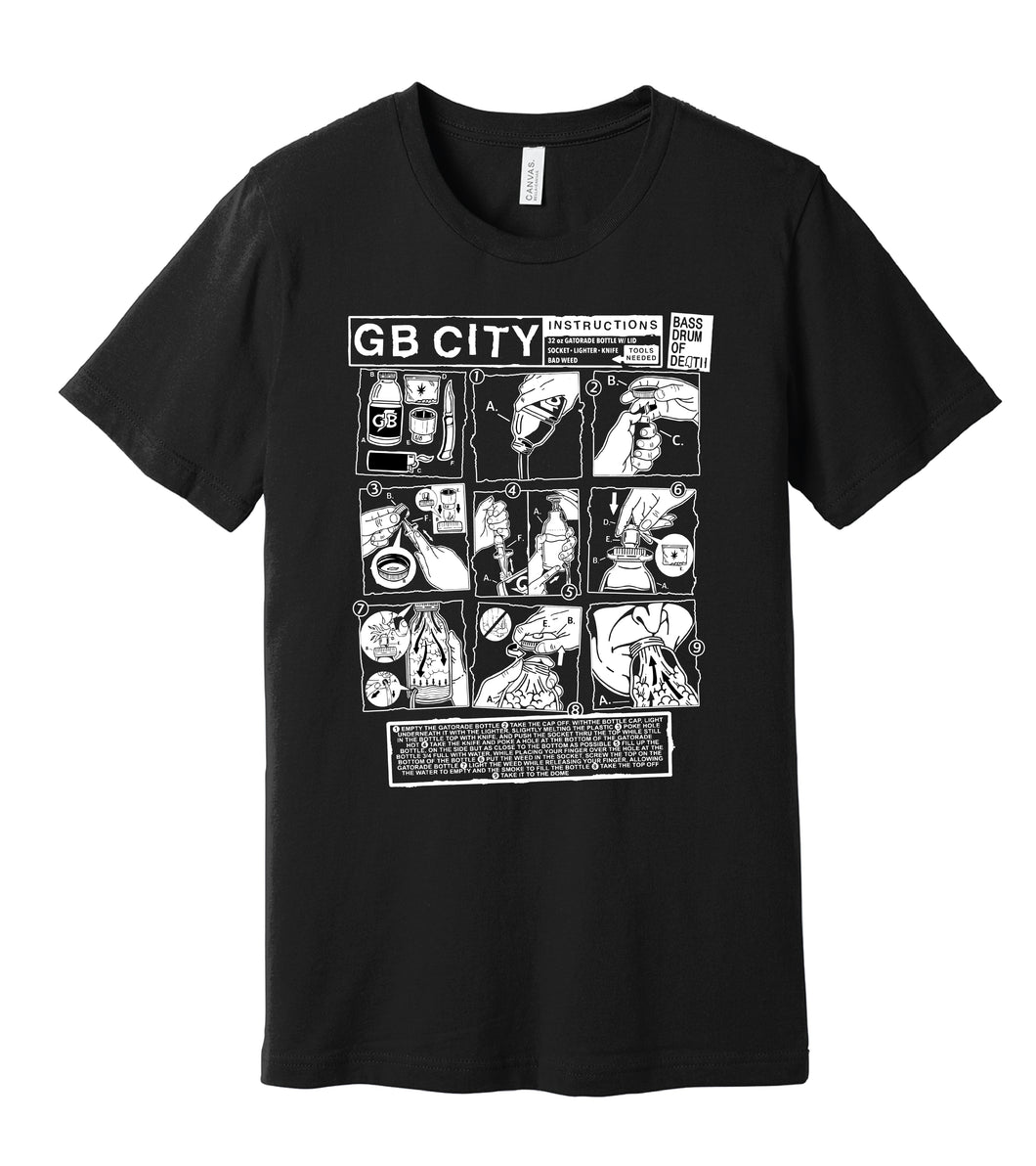 GB City Instructions Tee - Black